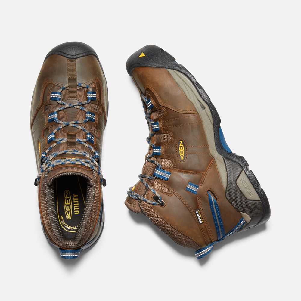 Botas de Trabajo Keen Mexico Marrom - Hombre Detroit Xt Waterproof (Steel Toe) - PO9305718